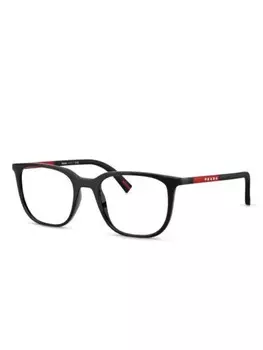 Prada Linea Rossa очки с логотипом, черный