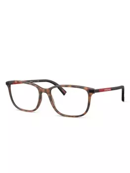 Prada Linea Rossa очки в оправе черепаховой расцветки, коричневый
