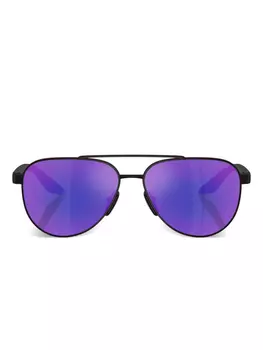 Prada Linea Rossa pilot-frame солнцезащитные очки, черный