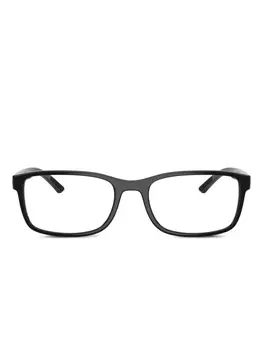 Prada Linea Rossa rectangle-frame очки, черный