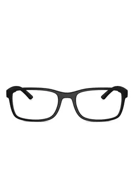 Prada Linea Rossa rectangle-frame очки, черный