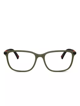 Prada Linea Rossa rectangle-frame очки, зеленый