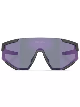 Prada Linea Rossa солнцезащитные очки-пилоты PS 04WS, черный