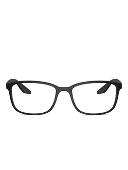 Prada Linea Rossa square-frame очки, черный
