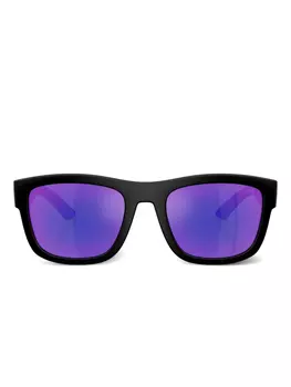 Prada Linea Rossa square-frame солнцезащитные очки, черный
