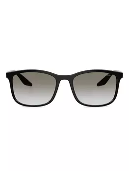 Prada Linea Rossa square-frame солнцезащитные очки, черный