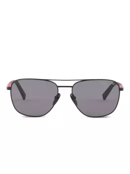 Prada Linea Rossa square-frame солнцезащитные очки, черный