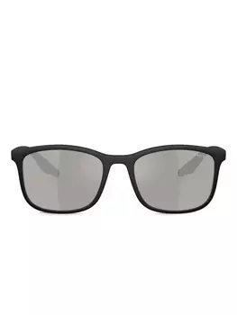 Prada Linea Rossa square-frame солнцезащитные очки, черный