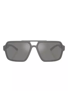 Prada Linea Rossa square-frame солнцезащитные очки, серый