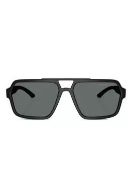 Prada Linea Rossa square-frame солнцезащитные очки, черный