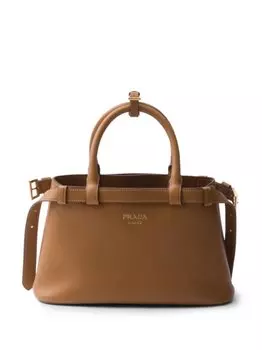 Маленькая сумка Prada с ремешком, коричневый