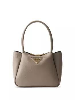 Prada маленькая сумка-тоут, коричневый