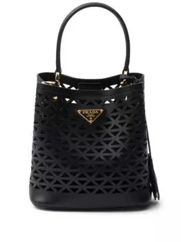 Маленькая сумка-тоут Prada Panier, черный
