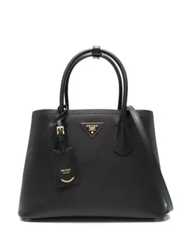 Prada маленькая сумка-тоут Saffiano, черный