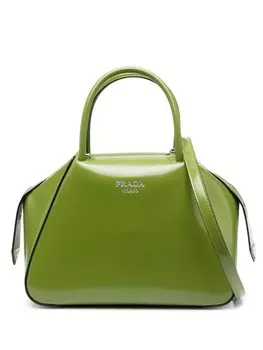 Маленькая сумка-тоут Prada Supernova, зеленый