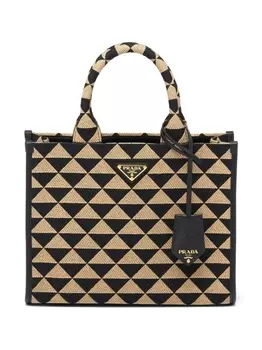 Маленькая сумка-тоут Prada Symbole, черный