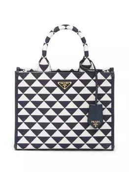 Жаккардовая сумка Prada Symbole, синий