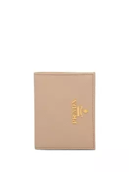 Prada маленький кошелек из сафьяна, нейтральный цвет