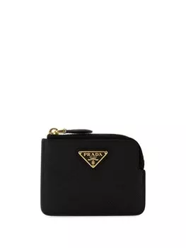 Prada маленький кошелек из сафьяновой кожи, черный