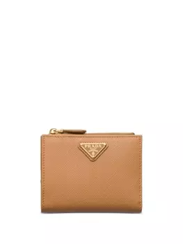 Prada маленький кошелек из сафьяновой кожи, коричневый