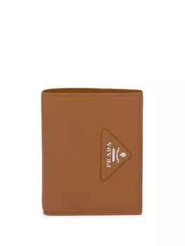 Prada маленький кошелек с логотипом, коричневый