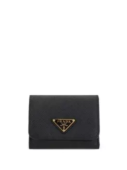 Prada маленький кожаный кошелек, черный