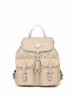 Prada маленький рюкзак с логотипом, нейтральный цвет