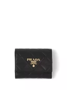 Prada маленький стеганый кошелек, черный