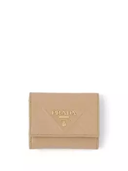 Prada маленький стеганый кошелек, нейтральный цвет