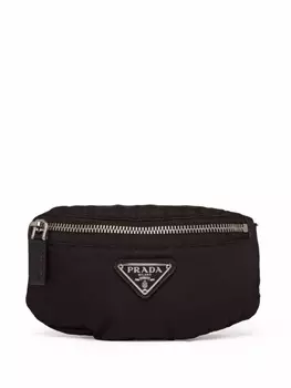 Мини-клатч Prada Re-Nylon, черный