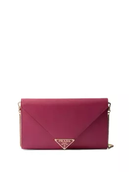 Prada мини-сумка из сафьяновой кожи, розовый