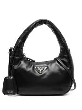 Мини-сумка на плечо Prada Soft, черный