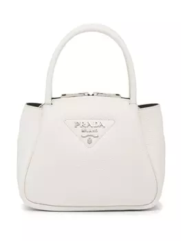 Мини-сумка Prada с логотипом, белый