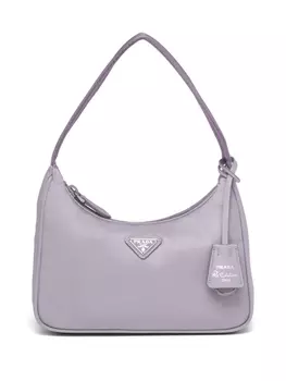 Мини-сумка Prada с логотипом, фиолетовый