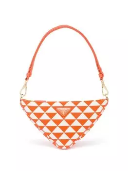 Prada мини-сумка с логотипом, оранжевый