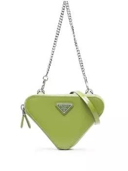 Prada мини-сумка с логотипом, зеленый