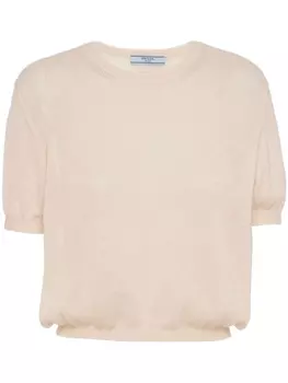 Prada многослойный джемпер, нейтральный цвет