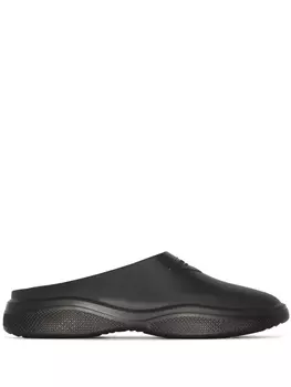 Prada мюли Mellow с логотипом, черный