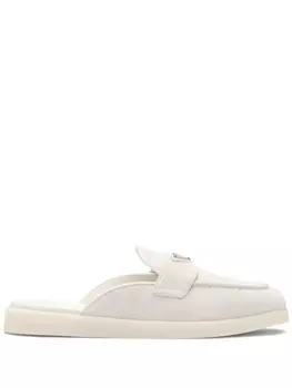 Prada мюли с логотипом, белый