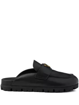 Prada мюли с логотипом, черный