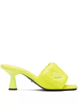 Prada мюли Soft 65, желтый