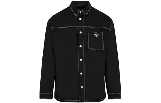 PRADA Мужская джинсовая куртка, цвет Black