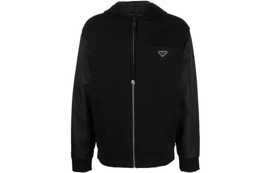 Куртка мужская Prada Logo на молнии, черный