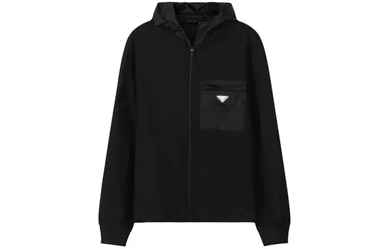 Куртка мужская Prada с карманом на молнии, черный