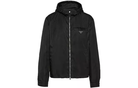 Куртка мужская Prada Logo Plaque, черный