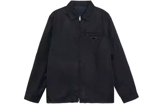 Куртка Prada Men с карманом на молнии, черный