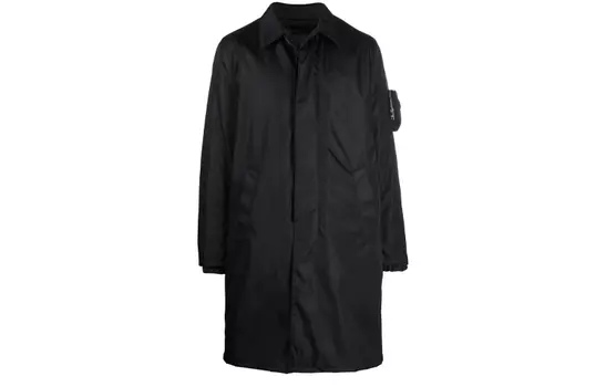 Пальто мужское Prada с внешним карманом, черный