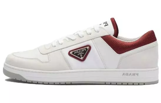 Кроссовки мужские Prada Skateboard Downtown, белый / красный