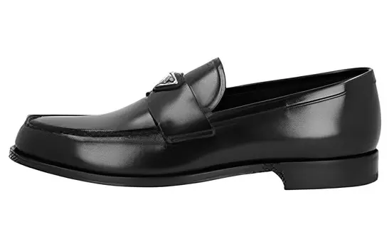 Туфли мужские Prada с логотипом, черный