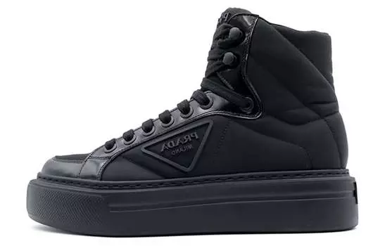 Туфли мужские Prada на платформе, черный